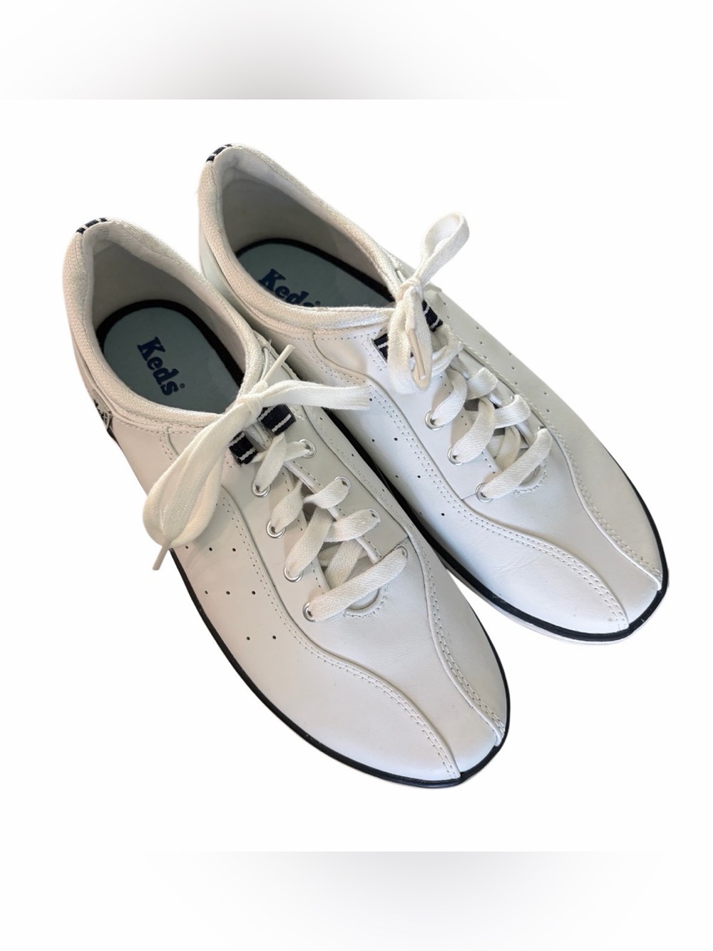 Keds Spirit White Leather Walking Sneakers Women’s Size 9 Tennis Shoes